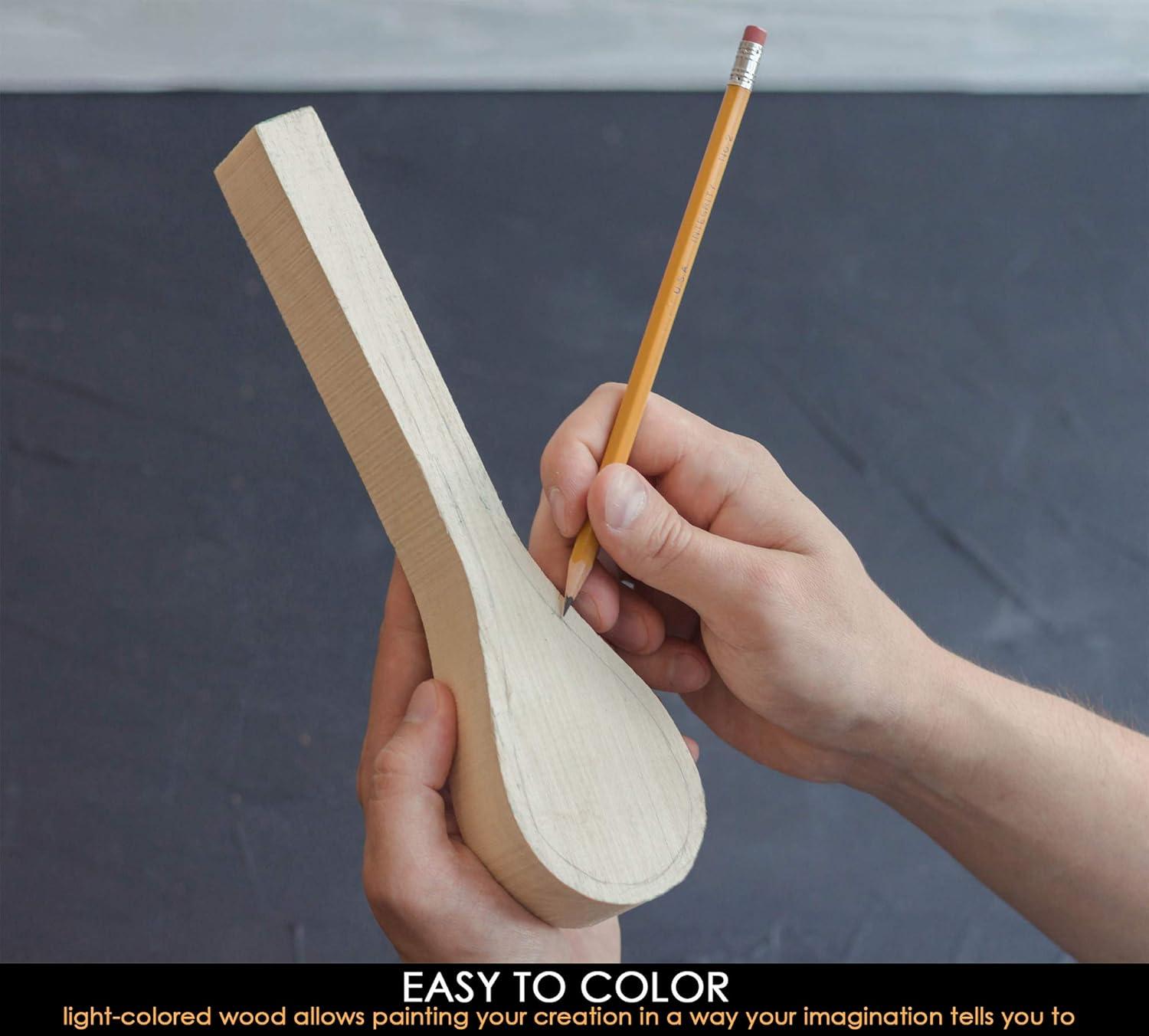 image:imageBeaverCraft Basswood Wood for Carving Spoon Blank B1 10 x 2 x 14 Soft Whittling Wood Carving for Beginners Kids Unfinished Wooden Block forCrafts