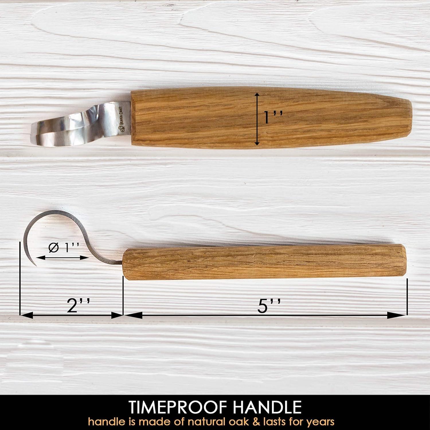 image:imageBeaverCraft Spoon Carving Hook Knife SK1 Spoon Carving Tools RightHanded Crooked Whittling Knife for Spoons Kuksa Bowls and Cups Whittling Tools for Beginners and Professional Carvers
