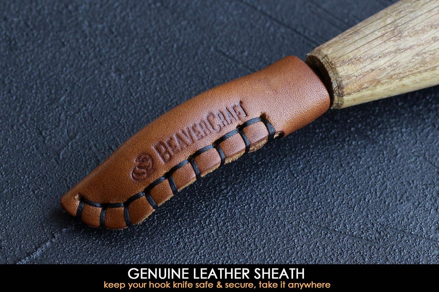 image:imageBeaverCraft Wood Carving Hook knife SK4s Long 24 Spoon Carving Tools Spoon Whittling Knife for Professional Carvers amp Beginners Crooked Whittling Knives for Spoons Bowls Cups