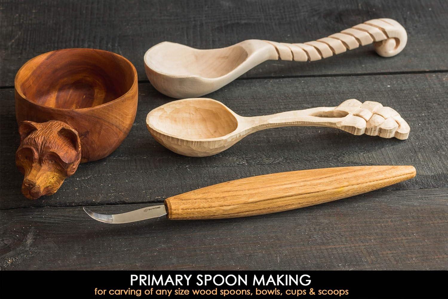image:imageBeaverCraft Wood Carving Hook knife SK4s Long 24 Spoon Carving Tools Spoon Whittling Knife for Professional Carvers amp Beginners Crooked Whittling Knives for Spoons Bowls Cups