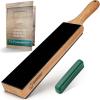 image:imageBeaverCraft Leather Strop for Knife Sharpening  DualSided Knife Strop with Stropping Compound Kit  Honing Strop Block 14 for Woodcarving Tools Chisel Knife Sharpening Kit Leather Sharpener LS6P1