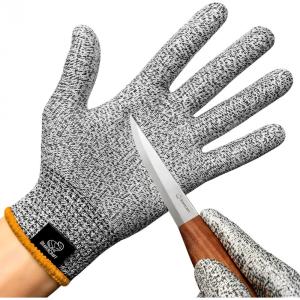 BeaverCraft Wood Carving Gloves CRG – Cutting Cut Resistant Gloves Level 5 for Whittling, Woodworking, Food Prep(Medium)