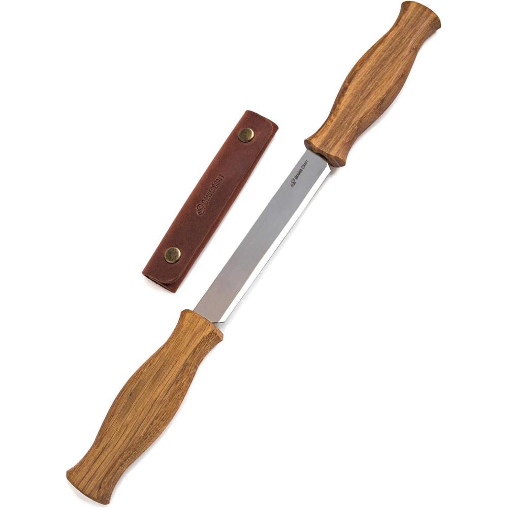 image:imageBeaverCraft Draw Knife DK143 Straight Shave Wood Carving Tools Woodworking Hand Tool Wood Carving Draw Knife DK1DK1s