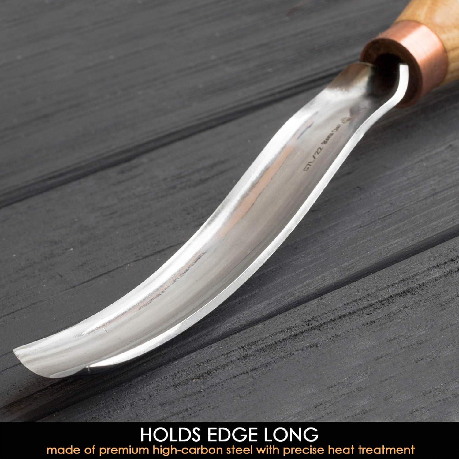 image:imageBeaverCraft Wood Carving Gouge 7L22 Spoon Carving Tools Chisels Bowl Gouge Wood Curved Chisel Whittling Spoon Knife