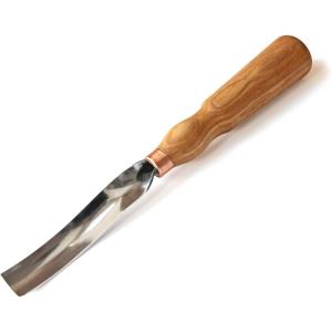 BeaverCraft Wood Carving Gouge 7L/22 Spoon Carving Tools, Chisels – Bowl Gouge, Wood Curved Chisel – Whittling Spoon Knife