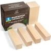image:imageBeaverCraft Basswood Carving Blocks 5PCS Whittling Wood for Carving  Large Small Wooden Blocks for Crafts Unfinished Wood BW1