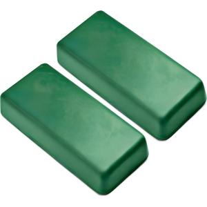 BeaverCraft Stropping Compound – Fine Green Polishing Compound Kit 2 Bars 4 Oz for Leather Strop Honing Buffing Compounds 100g PP02