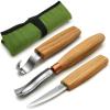 image:imageBeaverCraft Wood Spoon Carving Tools Kit S14m  Wood Carving Knives for Beginners amp Professionals  Whittling Knives Set with Hook Knife Sloyd Knife and Bowl Gouge for Woodworking amp Crafting