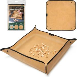 BeaverCraft Wood Carving Mess Mat for Easy Cleanup – Portable Woodworking Hobby Work Mat, MS Durable & Foldable Craft Surface for Whittling, Wood Chip & Dust Collector Protective for Home Workshop